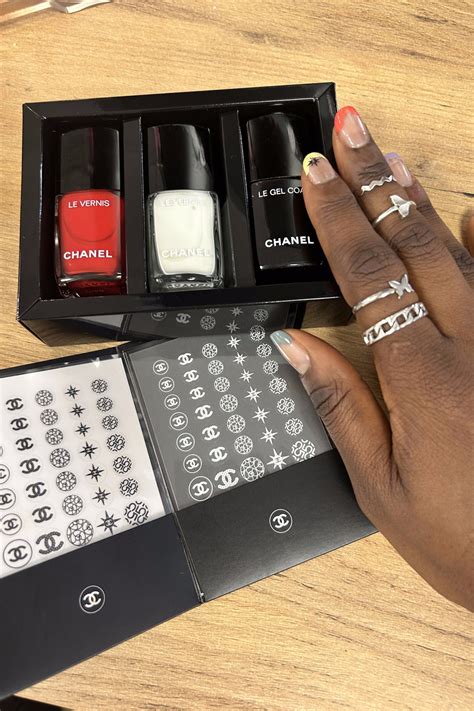 chanel nail set|chanel nails 2020.